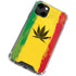 Marijuana Rasta Distressed iPhone 14 Clear Case