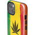 Marijuana Rasta Distressed iPhone 14 Plus Impact Case