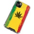 Marijuana Rasta Distressed iPhone 14 Plus Clear Case