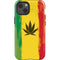 Marijuana Rasta Distressed iPhone 14 Impact Case