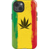 Marijuana Rasta Distressed iPhone 14 Impact Case