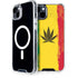 Marijuana Rasta Distressed iPhone 15 Plus MagSafe Case