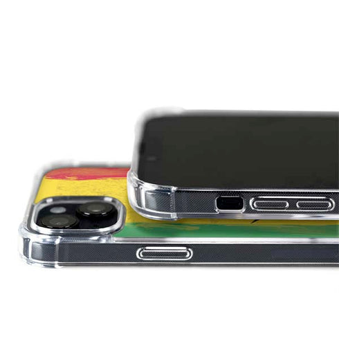 Marijuana Rasta Distressed iPhone 15 Plus MagSafe Case