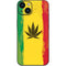 Marijuana Rasta Distressed iPhone 15 Plus Skin