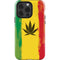 Marijuana Rasta Distressed iPhone 14 Pro Impact Case