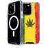 Marijuana Rasta Distressed iPhone 14 Pro MagSafe Case