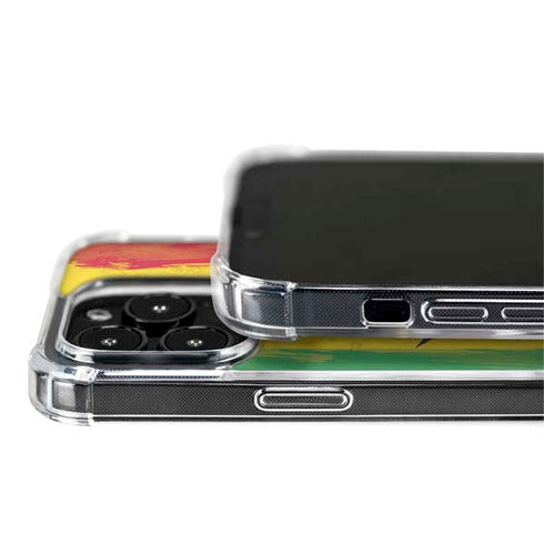 Marijuana Rasta Distressed iPhone 14 Pro MagSafe Case