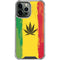 Marijuana Rasta Distressed iPhone 14 Pro Max Clear Case