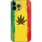 Marijuana Rasta Distressed iPhone 14 Pro Max Skin