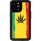Marijuana Rasta Distressed iPhone 14 Pro Max Waterproof Case