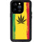 Marijuana Rasta Distressed iPhone 14 Pro Waterproof Case
