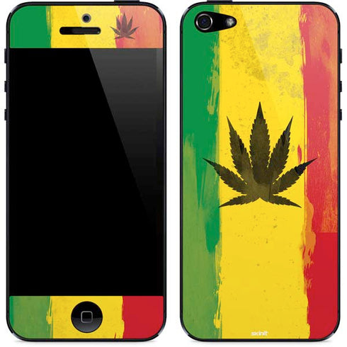 Marijuana Rasta Distressed iPhone 5/5s/5SE Skin
