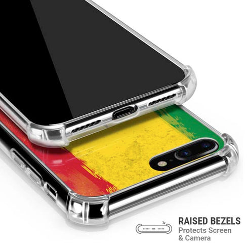 Marijuana Rasta Distressed iPhone 7/8 Plus Clear Case