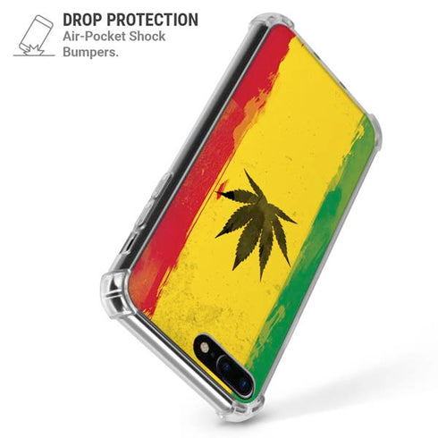 Marijuana Rasta Distressed iPhone 7/8 Plus Clear Case