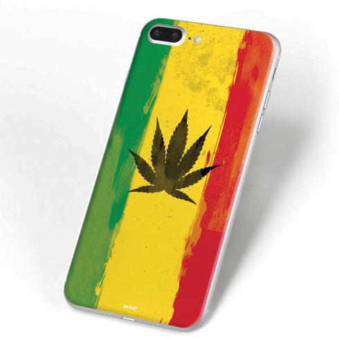 Marijuana Rasta Distressed iPhone 7 Plus Skin