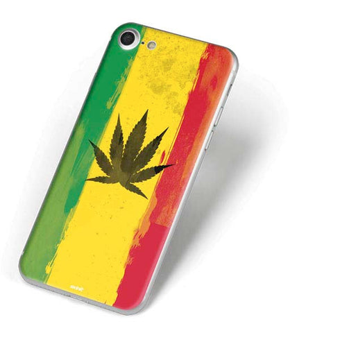 Marijuana Rasta Distressed iPhone 7 Skin