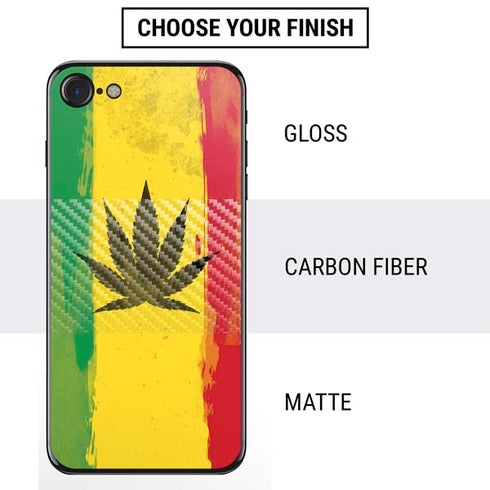 Marijuana Rasta Distressed iPhone SE (2nd & 3rd Gen) Skin
