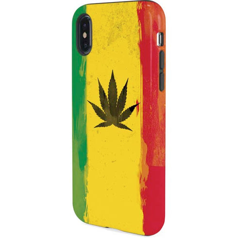 Marijuana Rasta Distressed iPhone X Pro Case