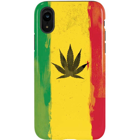 Marijuana Rasta Distressed iPhone XR Pro Case