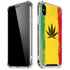 Marijuana Rasta Distressed iPhone XS Max Clear Case