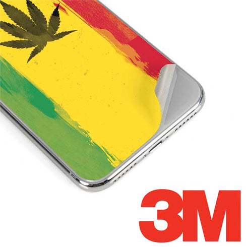 Marijuana Rasta Distressed iPhone XS Max Skin