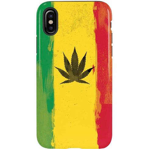 Marijuana Rasta Distressed iPhone XS Pro Case