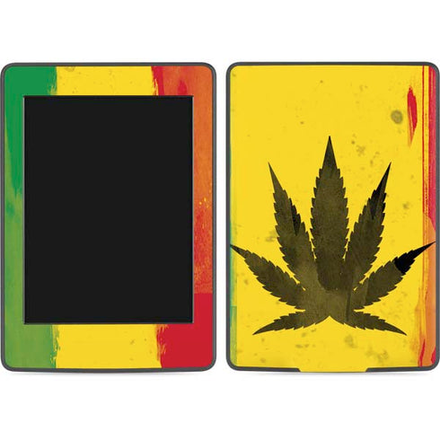 Marijuana Rasta Distressed Amazon Kindle Skin