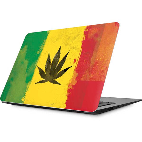 Marijuana Rasta Distressed Apple MacBook Skin