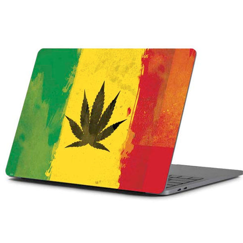 Marijuana Rasta Distressed Apple MacBook Pro 13-inch Skin