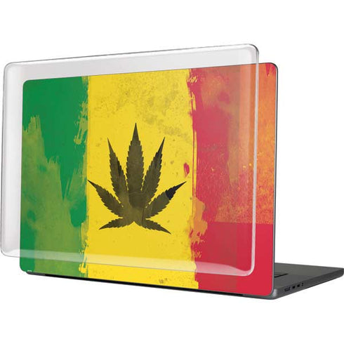 Marijuana Rasta Distressed MacBook Pro 16in (2021-25) Case plus Skin