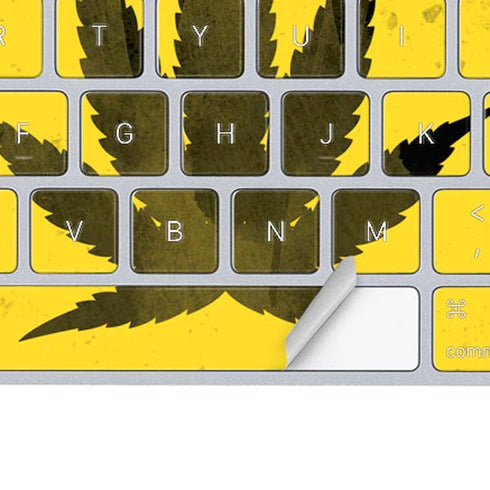 Marijuana Rasta Distressed Magic Keyboard Skin