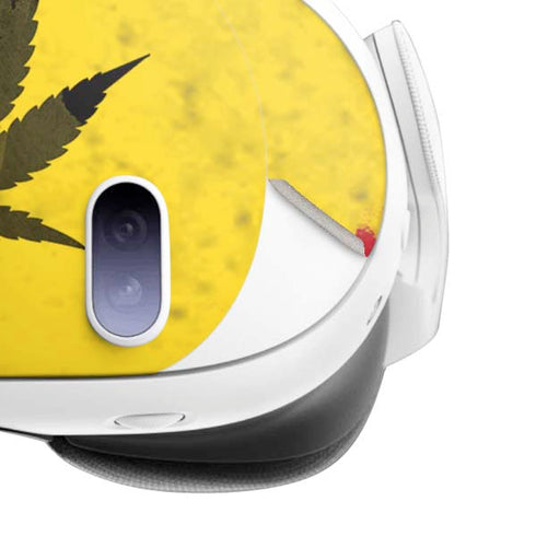 Marijuana Rasta Distressed Meta Quest 3 Skin