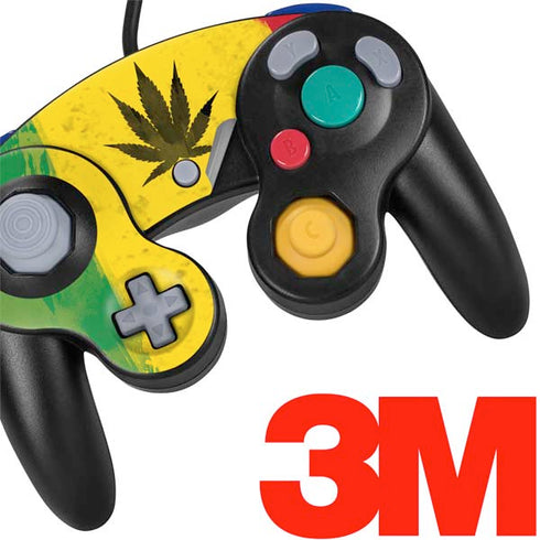 Marijuana Rasta Distressed Nintendo GameCube Controller Skin