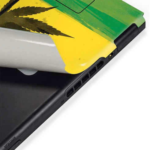 Marijuana Rasta Distressed Nintendo Switch Bundle Skin