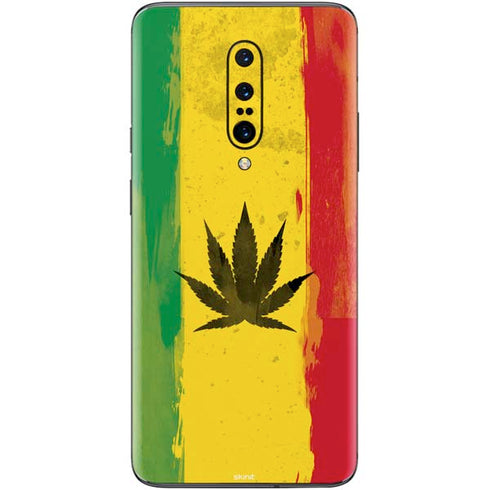 Marijuana Rasta Distressed OnePlus 7 Pro Skin
