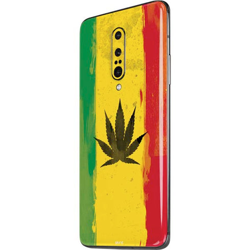Marijuana Rasta Distressed OnePlus 7 Pro Skin