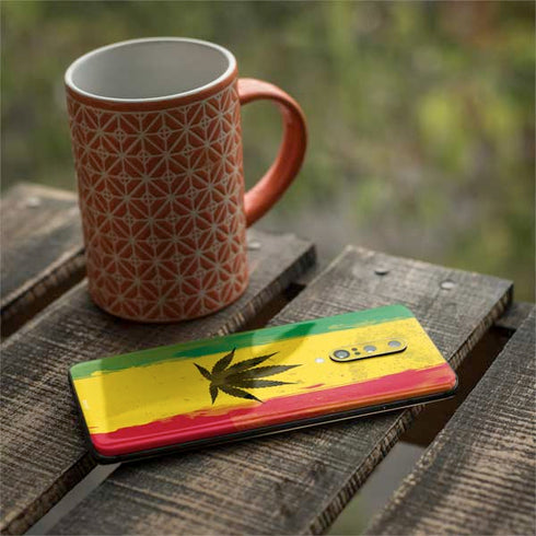 Marijuana Rasta Distressed OnePlus 7 Pro Skin