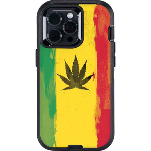 Marijuana Rasta Distressed Otterbox Defender iPhone Skin