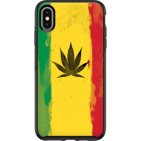 Marijuana Rasta Distressed Otterbox Symmetry iPhone Skin