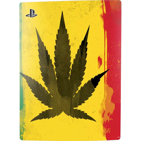 Marijuana Rasta Distressed PS5 Bundle Skin