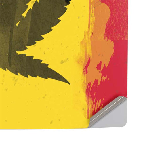 Marijuana Rasta Distressed PS5 Slim Disk Console Skin