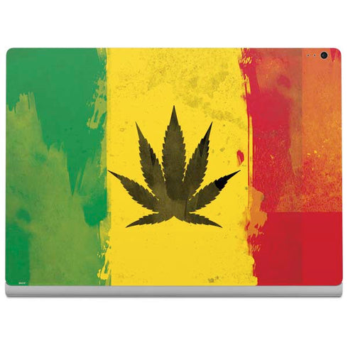 Marijuana Rasta Distressed Surface Book 2 13.5in Skin