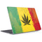 Marijuana Rasta Distressed Surface Laptop 2 Skin