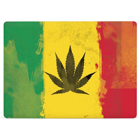 Marijuana Rasta Distressed Surface Laptop 2 Skin