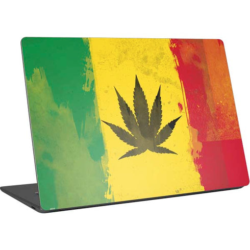 Marijuana Rasta Distressed Surface Laptop 4 15in Skin