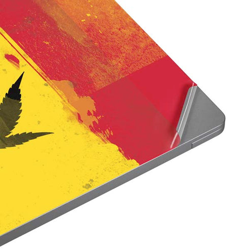 Marijuana Rasta Distressed Surface Laptop 4 15in Skin