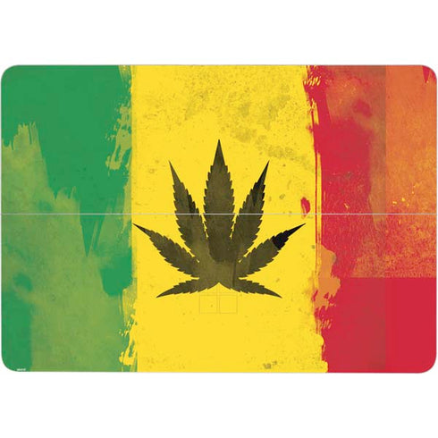 Marijuana Rasta Distressed Surface Laptop Studio Skin