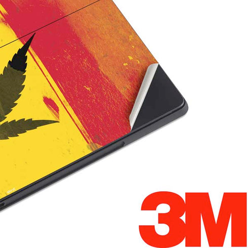 Marijuana Rasta Distressed Surface Pro 7 Skin