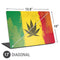 Marijuana Rasta Distressed Universal Laptop 17in (13.8 x 10in) Skin