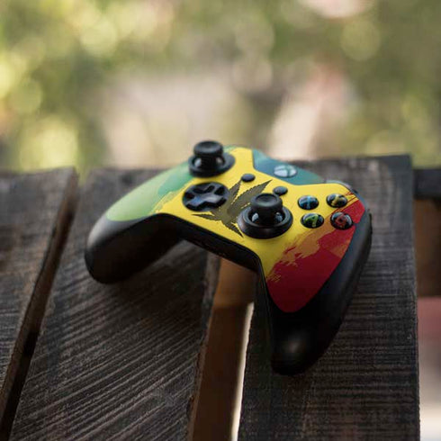 Marijuana Rasta Distressed Xbox One Controller Skin